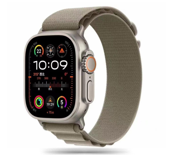 TECH-PROTECT Nylon Pro do Apple Watch 44/45/46/49 mm Titanium/Olive 5906302301539 - 1285534 - zdjęcie